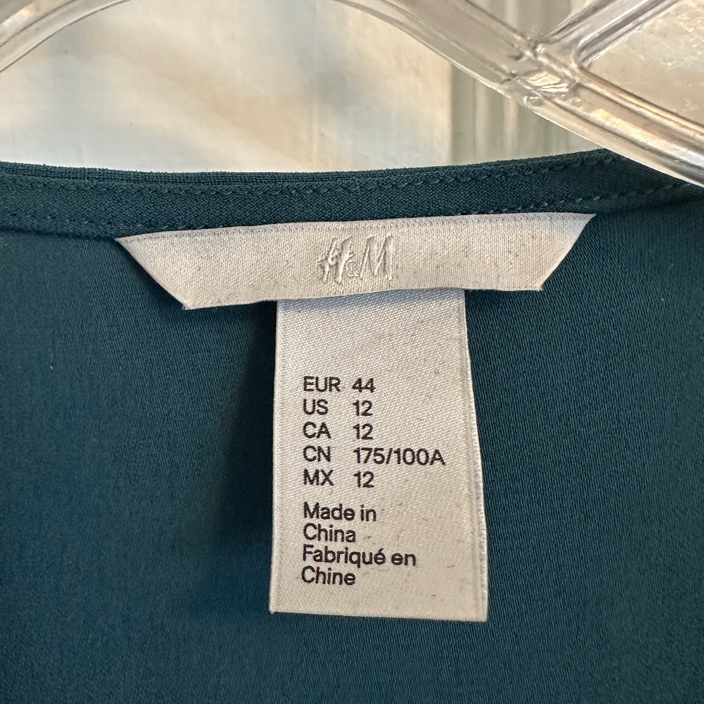 H&M teal blouse
